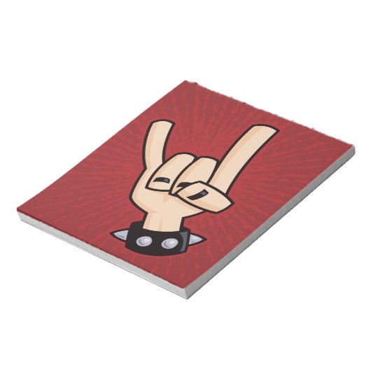 Schwermetall-Teufelshorne Notizblock (Rotiert)