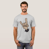 Schwermetall-Teufelshorne T-Shirt (Vorne ganz)