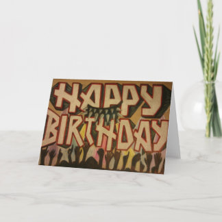 Schwermetall zum Geburtstag Karte