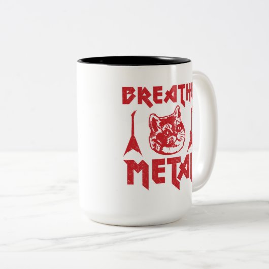 Schwermetall Zweifarbige Tasse (VorderseiteRechts)