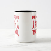 Schwermetall Zweifarbige Tasse (Mittel)