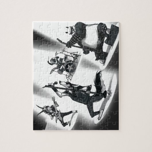 Schwermetallband Puzzle (Vertikal)