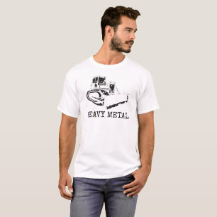 Schwermetallbulldozer-lustiger niedlicher T-Shirt