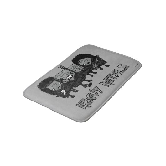 Schwermetalle Badematte (Schrägansicht)