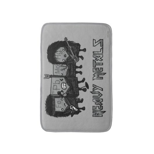 Schwermetalle Badematte (Vorderseite Vertikal)