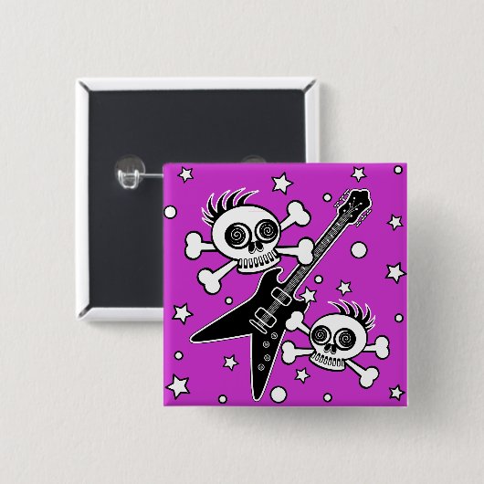 Schwermetalle Button (Vorne & Hinten)