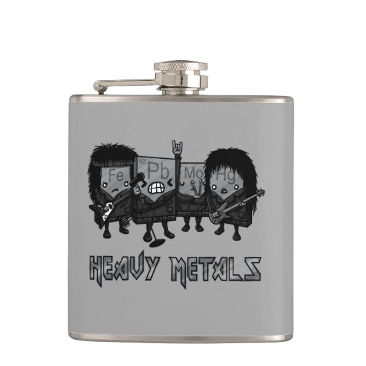 Schwermetalle Flachmann (Vorderseite)