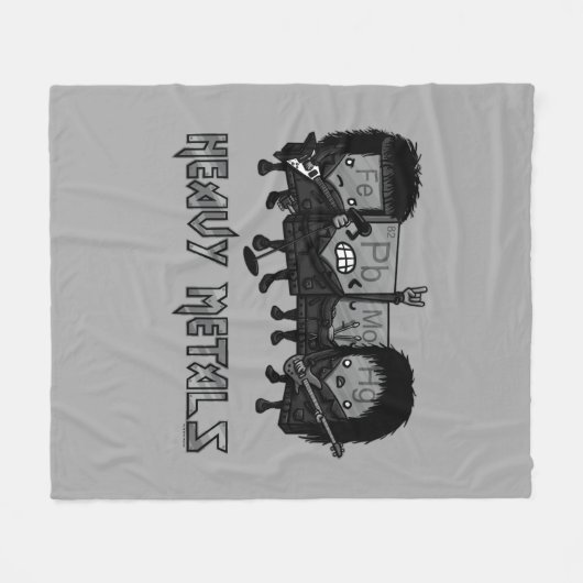 Schwermetalle Fleecedecke (Vorderseite (Horizontal))