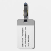 Schwermetalle Gepäckanhänger (Rückseite vertikal)