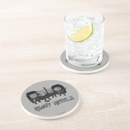 Schwermetalle Getränkeuntersetzer (Seite)