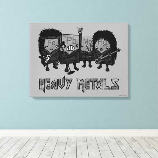 Schwermetalle Leinwanddruck (Insitu (Holzboden))