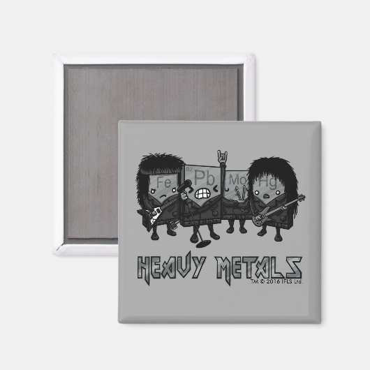 Schwermetalle Magnet (Vorderseite/Rückseite)