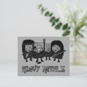 Schwermetalle Postkarte (Stehend Vorderseite)