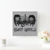 Schwermetalle Quadratische Wanduhr (Zuhause)