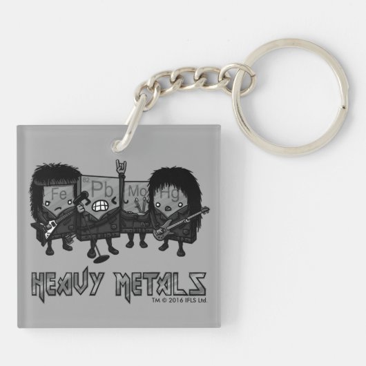 Schwermetalle Schlüsselanhänger (Rückseite)
