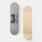 Schwermetalle Skateboard (Vorderseite)