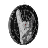 Schwermetallhandzeichen Dartscheibe (Vorderseite Links)