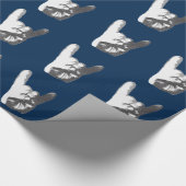 Schwermetallhandzeichen Geschenkpapier (Ecke)