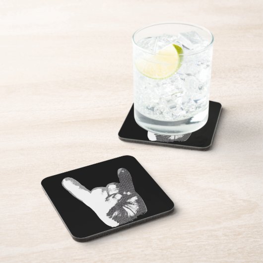 Schwermetallhandzeichen Untersetzer (Rechte Seite)