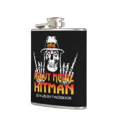 Schwermetallhitman-Flasche Flachmann (Links)