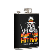 Schwermetallhitman-Flasche Flachmann (Rechts)