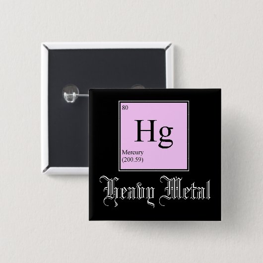 Schwermetallknopf Button (Vorne & Hinten)