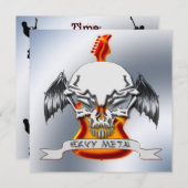 SchwermetallParty Einladung (Vorne/Hinten)