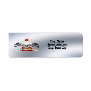 SchwermetallRücksendeadresse-Aufkleber