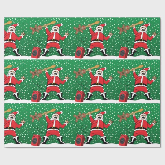 Schwermetallsankt Geschenkpapier (Flach)