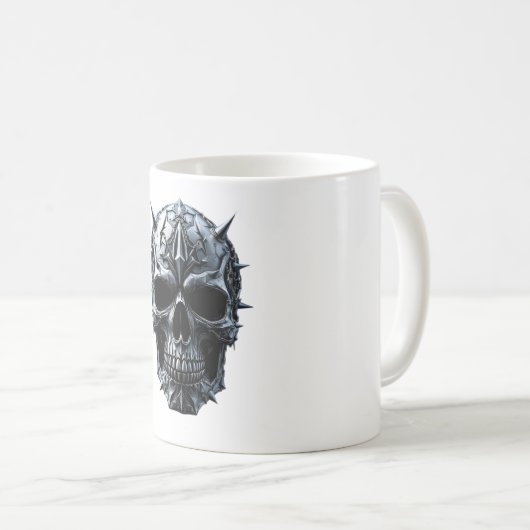 Schwermetallschädel Kaffeetasse (VorderseiteRechts)