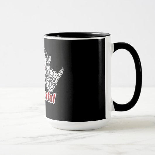 SCHWERMETALLschädel-TASSE Tasse (Rechts)