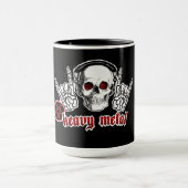 SCHWERMETALLschädel-TASSE Tasse (Zentrum)