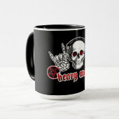 SCHWERMETALLschädel-TASSE Tasse (Vorderseite Links)