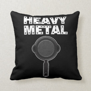 SchwermetallShirt-Roheisen-Wannen-kulinarischer Kissen