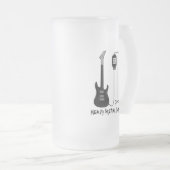 Schwermetallspendermusik Mattglas Bierglas (VorderseiteRechts)