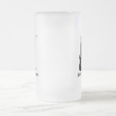 Schwermetallspendermusik Mattglas Bierglas (Mittel)