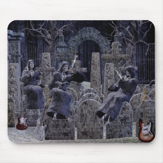 Schwermetallsummen-Friedhof mousepad (Vorne)