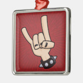 Schwermetallteufel-Hörner Ornament Aus Metall (Links)