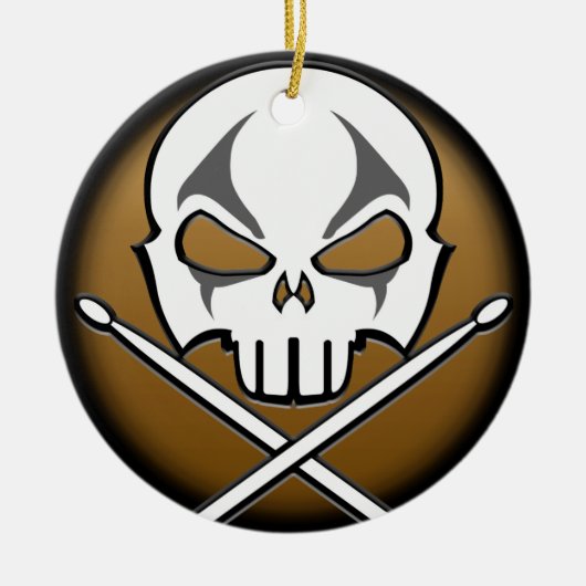 Schwermetallverzierungs-Rock-u. Keramik Ornament (Vorne)