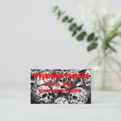 SchwermetallVisitenkarte 2 Visitenkarte (Stehend Vorderseite)