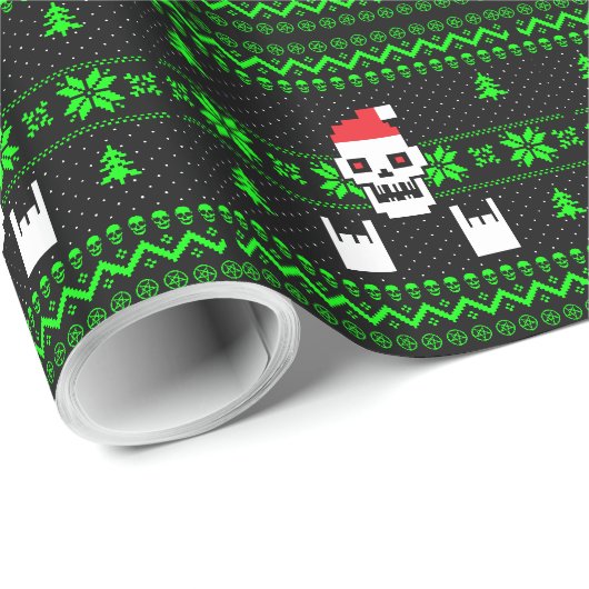 SchwermetallweihnachtsPackpapier Geschenkpapier (Rolleneckpunkt)