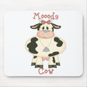 Schwermütige Kuh Mousepad