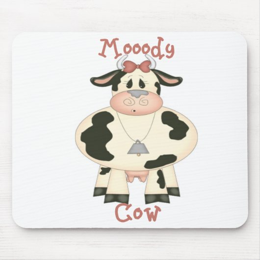 Schwermütige Kuh Mousepad (Vorne)