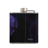 Schwermütige lila Rose Flachmann (Rückseite)