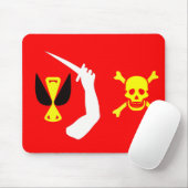 Schwermütige Piratenflagge Christophers Mousepad (Mit Mouse)