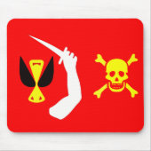 Schwermütige Piratenflagge Christophers Mousepad (Vorne)