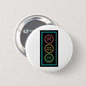 Schwermütiger Neonstoplight Button (Vorne & Hinten)