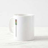 Schwermütiger Stoplight auf Polen Kaffeetasse (Vorderseite Links)
