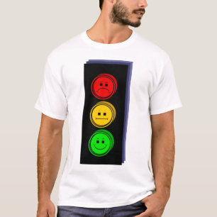 Schwermütiger Stoplight verdrängte T-Shirt
