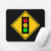 Schwermütiger Stoplight voran Mousepad (Mit Mouse)